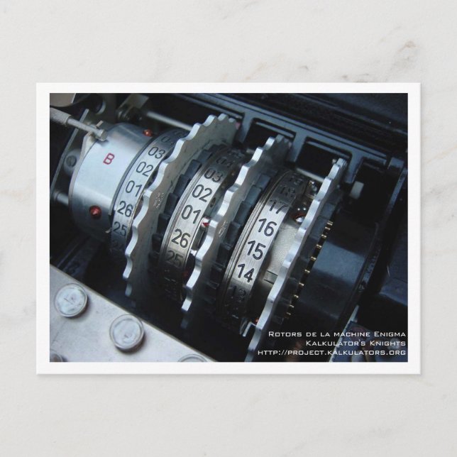 Carte postale Rotor Enigma Vykort (Framsida)