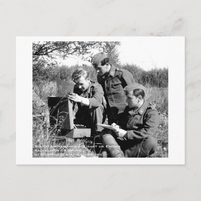 Carte postale Soldaterna Enigma Vykort (Framsida)