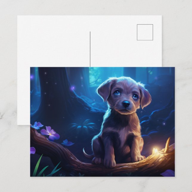 Carte postale The Best Four-Legged Friend Vykort (Fram/baksida)