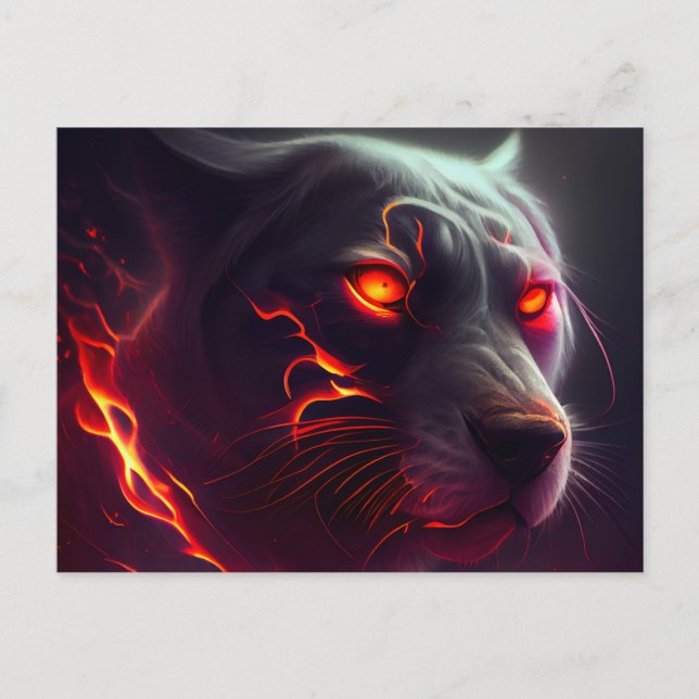 Carte postale tiger vykort (Framsida)