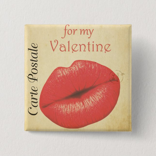 Carte Postale Valentine Kiss Knapp (Framsida)