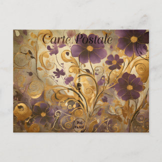 Carte Postale , Vintage Floral 9 Vykort