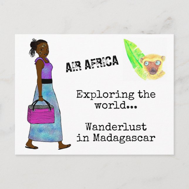 Carte postale Wanderlust i Madagaskar Vykort (Framsida)