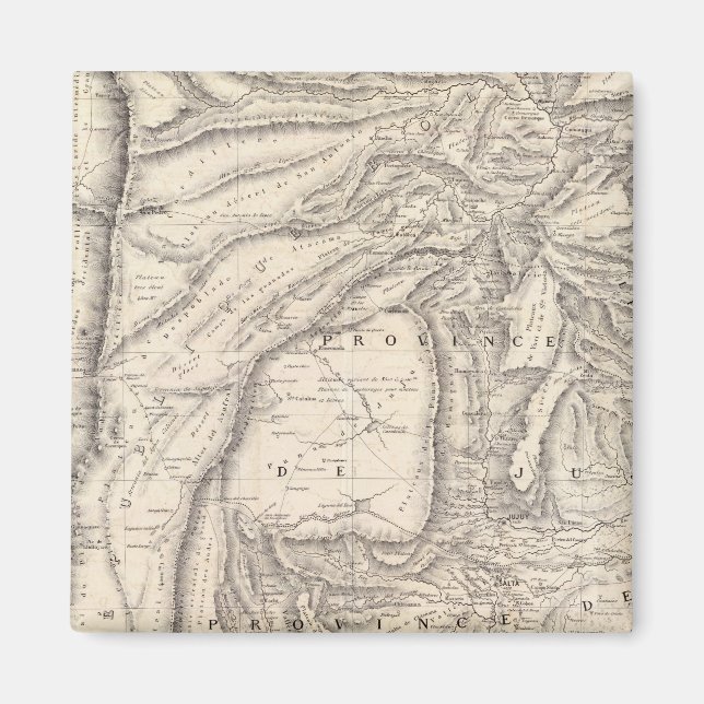 Carte, provinserna Salta i Jujuy Magnet (Framsidan)