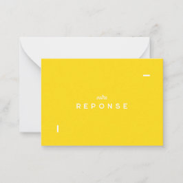Carte réponse Colorus - Jaune Citron Anteckningskort