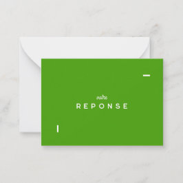 Carte réponse Colorus - Vert Citron Anteckningskort