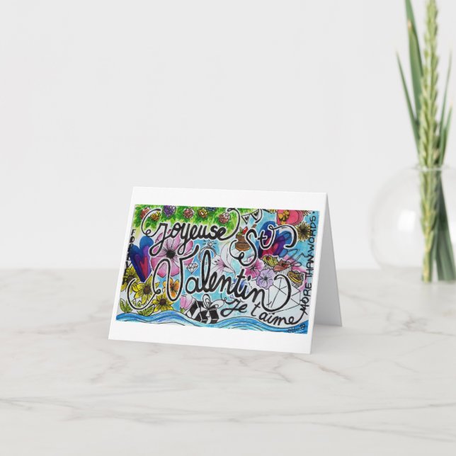 Carte Saint Valentin Helgkort (Framsida)