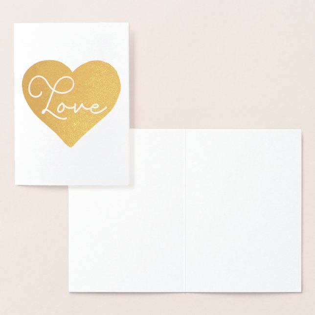 Carte Saint Valentin - Love You Folierat Kort (Display)
