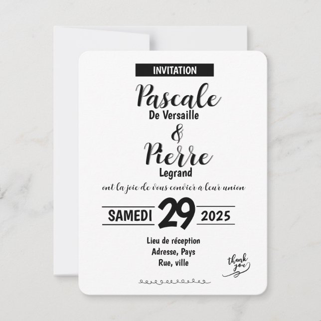 Carte - SAVE THE DATE Spara Datumet (Framsida)