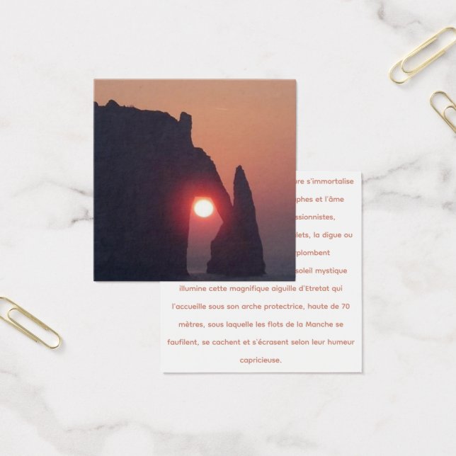 Carte simple fyrkantigt visitkort (Kontor)