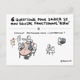 Carte tränar d'équipe "2/6: Information" Vykort