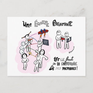 Carte tränar "Différence et performance" Vykort