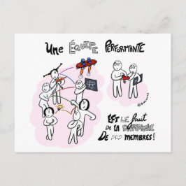 Carte tränar "Différence et performance" Vykort