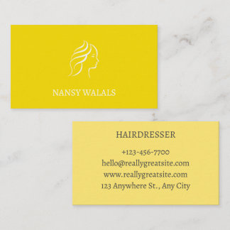 carte visite pour coiffeuse visitkort