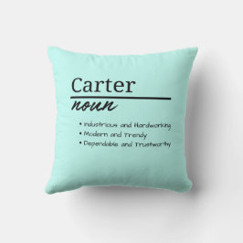 Carter, Boy Personlig Namn Definition Kudde