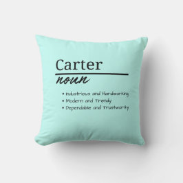 Carter, Boy Personlig Namn Definition Kudde