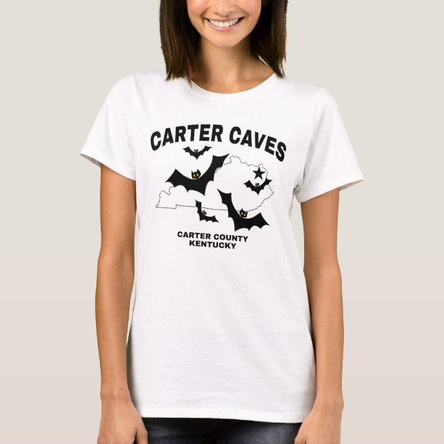 Carter Caves Kentucky T Shirt (Framsida)