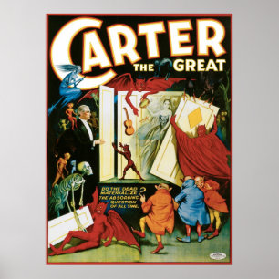 Carter den underbara ~en som den döda vintagemagi poster