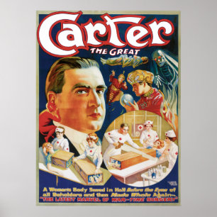 Carter den underbara vintagetrollkarlannonseringen poster