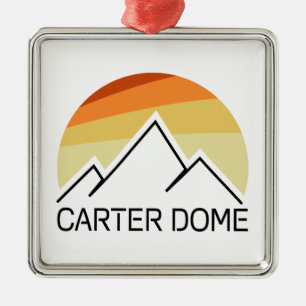 Carter Dome New Hampshire Retro Julgransprydnad Metall