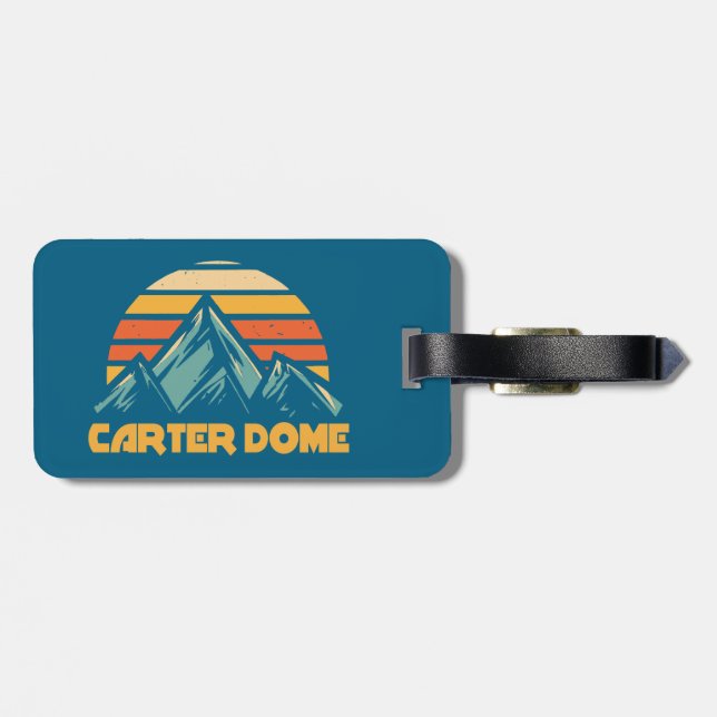 Carter Dome New Hampshire Retro Turcos Bagagebricka (Baksida Vågrät)