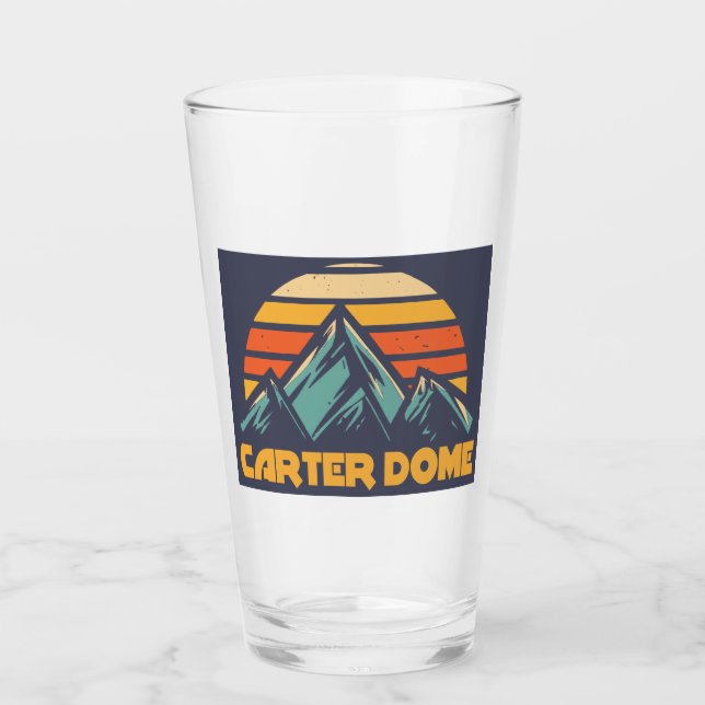Carter Dome New Hampshire Retro Turcos Glaskopp (Framsida)