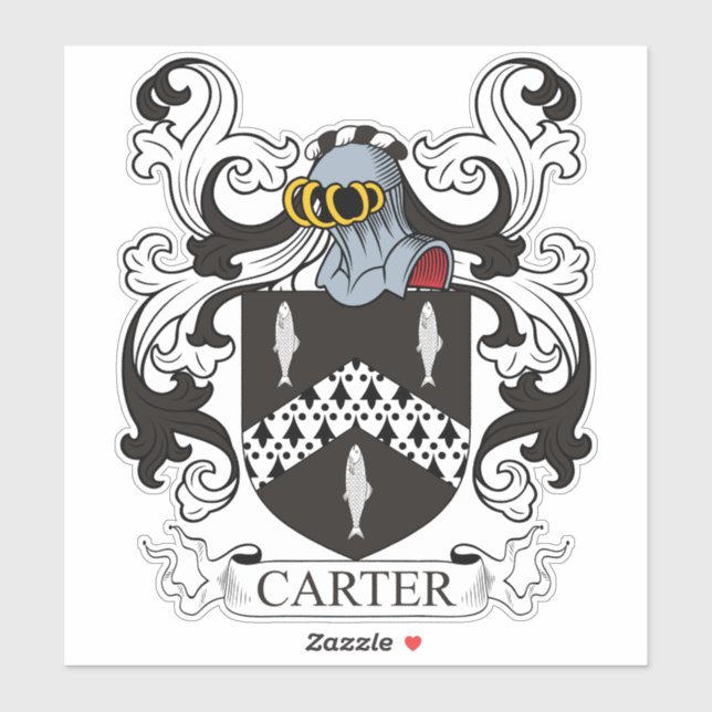 Carter Family Crest Klistermärken (Ark)