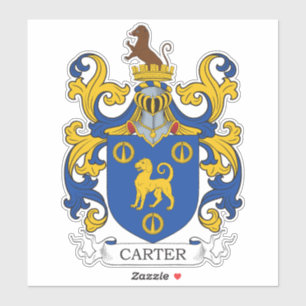Carter Family Crest Klistermärken