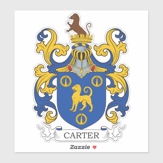 Carter Family Crest Klistermärken (Ark)
