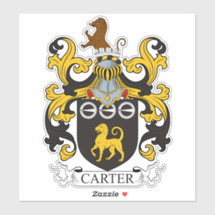 Carter Family Crest Klistermärken