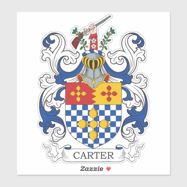 Carter Family Crest Klistermärken (Ark)