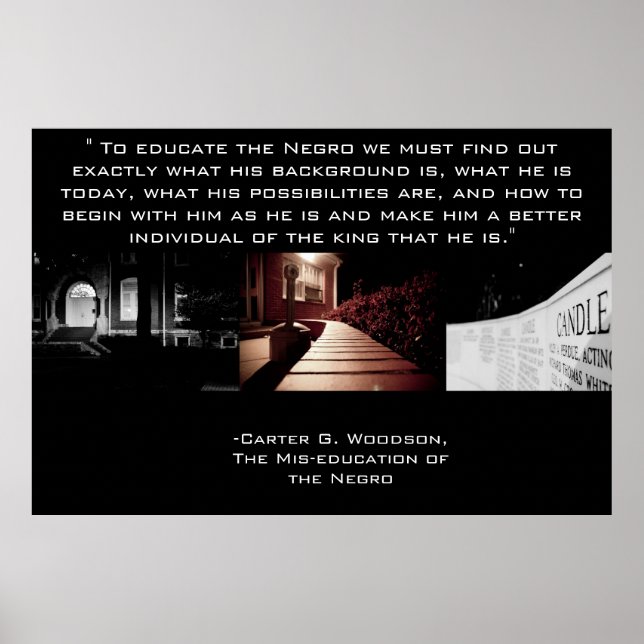 Carter G Woodson Poster (Framsidan)