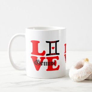 ♊ Carter 😍 I Kärlek Gemini-Best-Zodiac Sign Class Kaffemugg