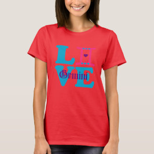 ♊ Carter 😍 I Kärlek Gemini-Best-Zodiac Sign Slim- Tee