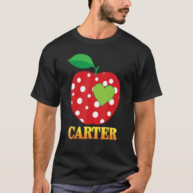 Carter Kärlek School Back to school Boy Kid Studen T Shirt (Framsida)