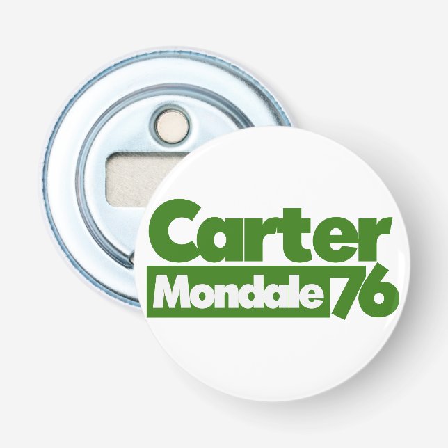 Carter Mondale 1976 Retro Politik Flasköppnare (Framsidan)