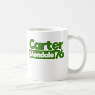 Carter Mondale 1976 Retro Politik Kaffemugg