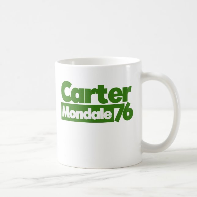 Carter Mondale 1976 Retro Politik Kaffemugg (Höger)