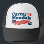 Carter Mondale 76 Retro-valet Keps<br><div class="desc">Lustigt Carter Mondale 76 Retro-valgåva för att glömma dagens politik. Vintage demokratisk valapparat som stöder Jimmy Carter i presidentvalet 1976.</div>