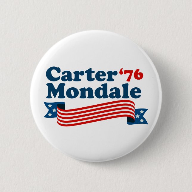 Carter Mondale 76 Retro-valet Knapp (Framsida)