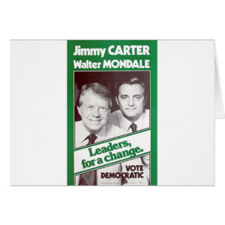 Carter - Mondale Hälsningskort