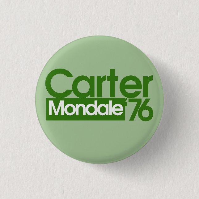 Carter Mondale Retro Politik Knapp (Framsida)
