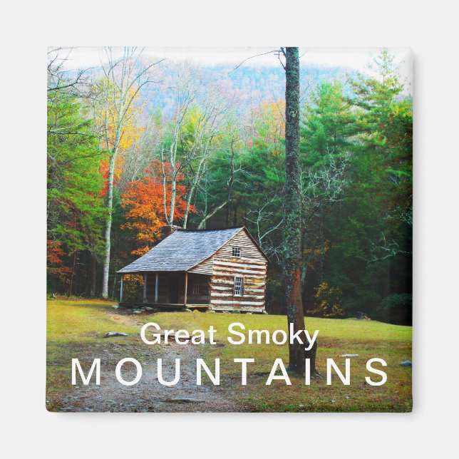 Carter Shields Cabin - Hösten färg Magnet (Framsidan)