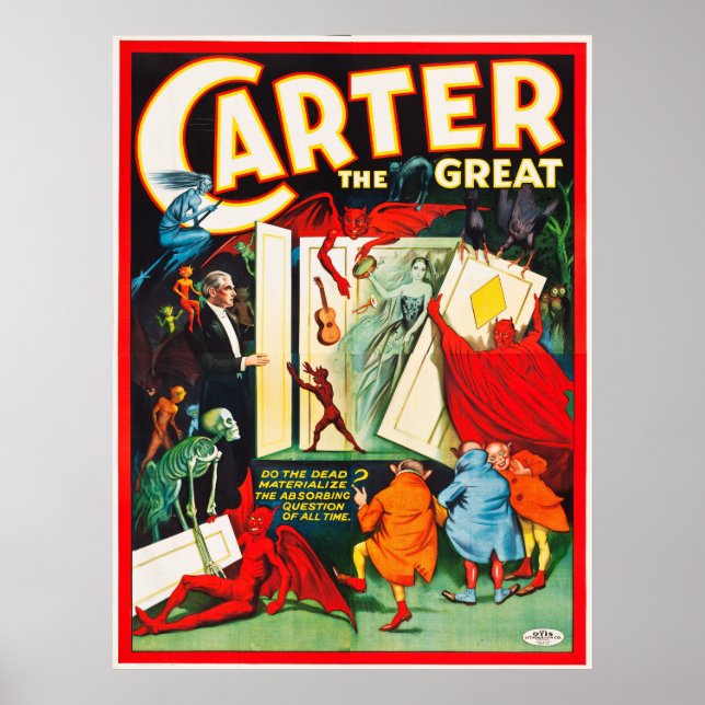 Carter the Underbar Spirit Cabinet Poster (Framsidan)