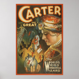 Carter the Underbar - World's Konstig Wizard Poster