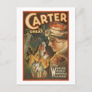 Carter the Underbar - World's Konstig Wizard Vykort