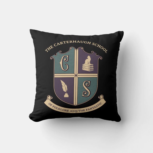 Carterhaugh School Logokastkudde Kudde (Framsida)