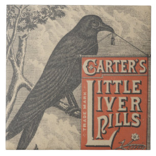 Carters lite Ephemera för leverPills Kakelplatta