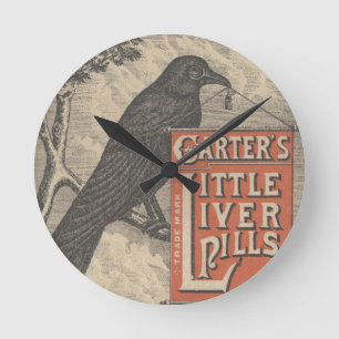 Carters lite Ephemera för leverPills Rund Klocka