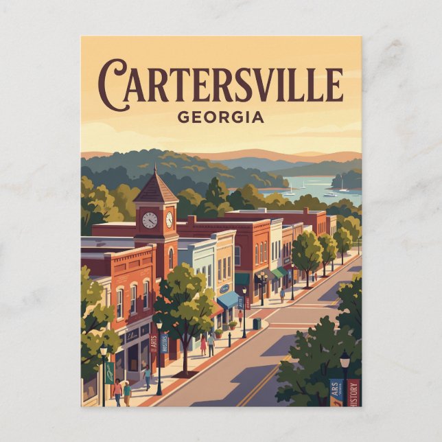 Cartersville, Georgia Vykort (Framsida)